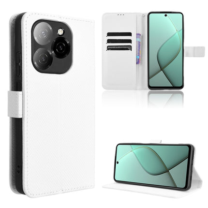 Diamond Texture Leather Phone Case, For Tecno Spark Go 1 / Pop 9 / Spark Go 2025, For Tecno Spark 30C 4G, For Tecno Spark 20 Pro 5G, For Tecno Camon 30 Premier 5G