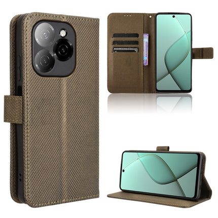 Diamond Texture Leather Phone Case, For Tecno Spark Go 1 / Pop 9 / Spark Go 2025, For Tecno Spark 30C 4G, For Tecno Spark 20 Pro 5G, For Tecno Camon 30 Premier 5G