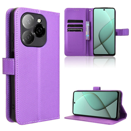 Diamond Texture Leather Phone Case, For Tecno Spark Go 1 / Pop 9 / Spark Go 2025, For Tecno Spark 30C 4G, For Tecno Spark 20 Pro 5G, For Tecno Camon 30 Premier 5G