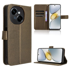 Diamond Texture Leather Phone Case, For Tecno Spark 30 Pro 4G, For Tecno Spark 30 4G, For Tecno Spark Go 1 / Pop 9 / Spark Go 2025, For Tecno Spark 30C 4G