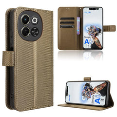 Diamond Texture Leather Phone Case, For Tecno Camon 40 Pro 4G / 5G, For Tecno Camon 40 Premier 5G, For Tecno Camon 30S 4G / 30S Pro 4G, For Tecno Pova 6 Neo 5G / Spark 30 5G