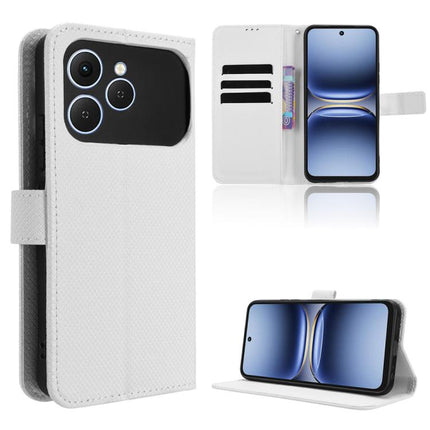 Diamond Texture Leather Phone Case, For Tecno Spark 40 Pro+ 4G, For Tecno Spark 40 Pro 4G, For Tecno Spark 40 4G, For Tecno Pova 7 Ultra 5G