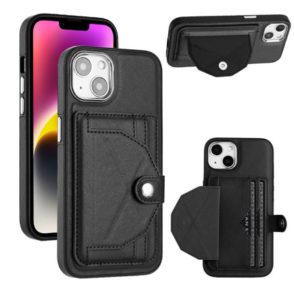 Shockproof Leather Phone Case with Card Holder, For iPhone 15 Pro Max, For iPhone 14, For iPhone 14 Plus, For iPhone 15 Pro