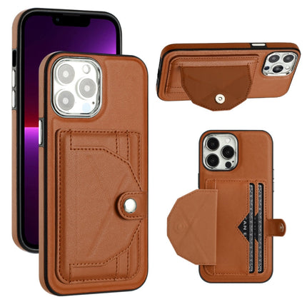 Shockproof Leather Phone Case with Card Holder, For iPhone 15 Plus, For iPhone 14 Pro, For iPhone 15, For iPhone 14 Pro Max