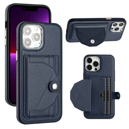 Shockproof Leather Phone Case with Card Holder, For iPhone 15 Plus, For iPhone 14 Pro, For iPhone 15, For iPhone 14 Pro Max