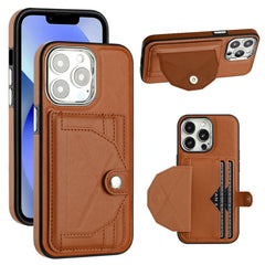 Shockproof Leather Phone Case with Card Holder, For iPhone 13, For iPhone 13 Pro, For iPhone 13 Pro Max, For iPhone 12 / 12 Pro