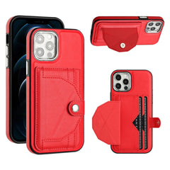 Shockproof Leather Phone Case with Card Holder, For iPhone 13, For iPhone 13 Pro, For iPhone 13 Pro Max, For iPhone 12 / 12 Pro