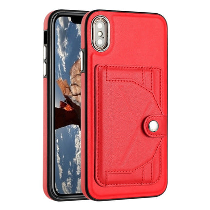 Shockproof Leather Phone Case with Card Holder, For iPhone XS Max, For iPhone XR, For iPhone X / XS, For iPhone SE 2022/SE 2020/6/7/8
