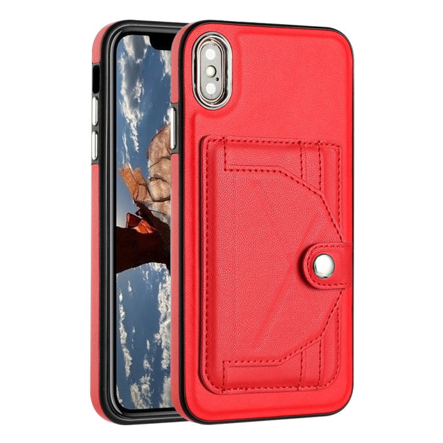 Shockproof Leather Phone Case with Card Holder, For iPhone XS Max, For iPhone XR, For iPhone X / XS, For iPhone SE 2022/SE 2020/6/7/8