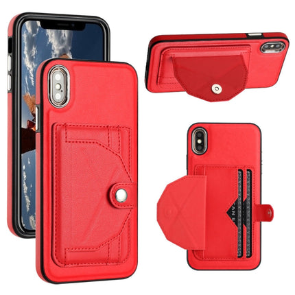 Shockproof Leather Phone Case with Card Holder, For iPhone XS Max, For iPhone XR, For iPhone X / XS, For iPhone SE 2022/SE 2020/6/7/8