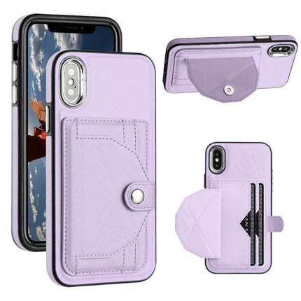 Shockproof Leather Phone Case with Card Holder, For iPhone XS Max, For iPhone XR, For iPhone X / XS, For iPhone SE 2022/SE 2020/6/7/8