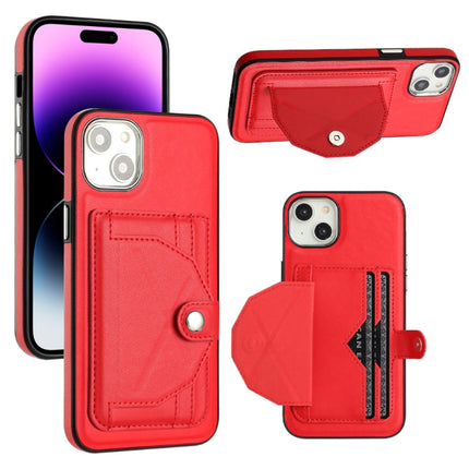 Shockproof Leather Phone Case with Card Holder, For iPhone 15 Plus, For iPhone 14 Pro, For iPhone 15, For iPhone 14 Pro Max