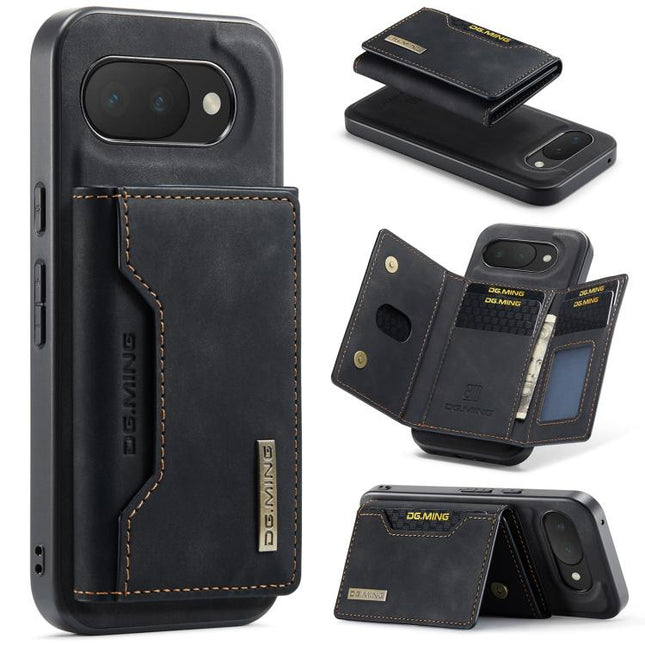 DG.MING M2 Series 3-Fold Multi Card Bag + Magnetic Phone Case, For Google Pixel 10a, For Google Pixel 9a, For Google Pixel 9 Pro XL, For Google Pixel 9 / 9 Pro