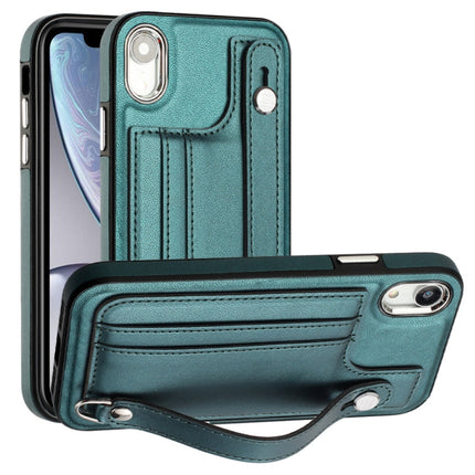Shockproof Leather Phone Case with Wrist Strap, For iPhone XS Max, For iPhone XR, For iPhone X / XS, For iPhone SE 2022/SE 2020/6/7/8