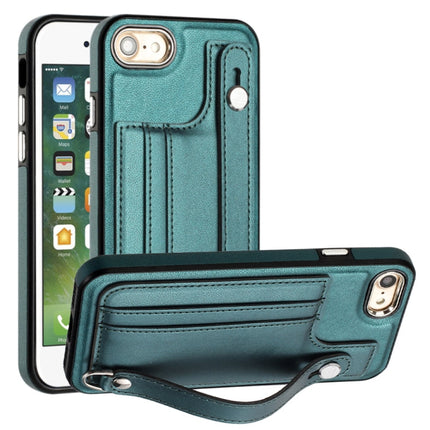 Shockproof Leather Phone Case with Wrist Strap, For iPhone XS Max, For iPhone XR, For iPhone X / XS, For iPhone SE 2022/SE 2020/6/7/8