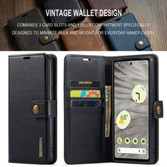 DG.MING Crazy Horse Texture Detachable Magnetic Leather Phone Case, For Google Pixel 7A