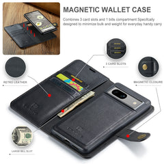 DG.MING Crazy Horse Texture Detachable Magnetic Leather Phone Case, For Google Pixel 7A