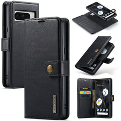 DG.MING Crazy Horse Texture Detachable Magnetic Leather Phone Case, For Google Pixel 9a, For Google Pixel 8A, For Google Pixel 8 Pro, For Google Pixel 8