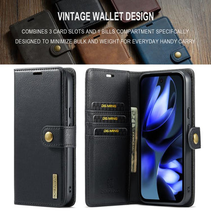 DG.MING Crazy Horse Texture Detachable Magnetic Leather Phone Case, For Google Pixel 9a, For Google Pixel 8A, For Google Pixel 8 Pro, For Google Pixel 8