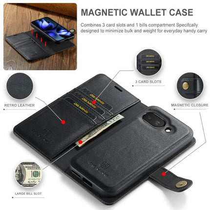 DG.MING Crazy Horse Texture Detachable Magnetic Leather Phone Case, For Google Pixel 9a, For Google Pixel 8A, For Google Pixel 8 Pro, For Google Pixel 8