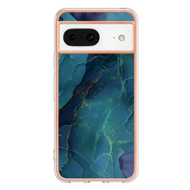 Electroplating Marble Dual-side IMD Phone Case, For Google Pixel 8, For Google Pixel 7a