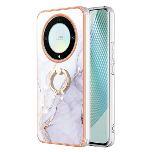 Electroplating Marble IMD TPU Phone Case with Ring Holder, For Honor X9a / Magic5 Lite, For Honor X7a, For Honor X8 5G / X6 4G, For Honor X7, For Honor X8 4G