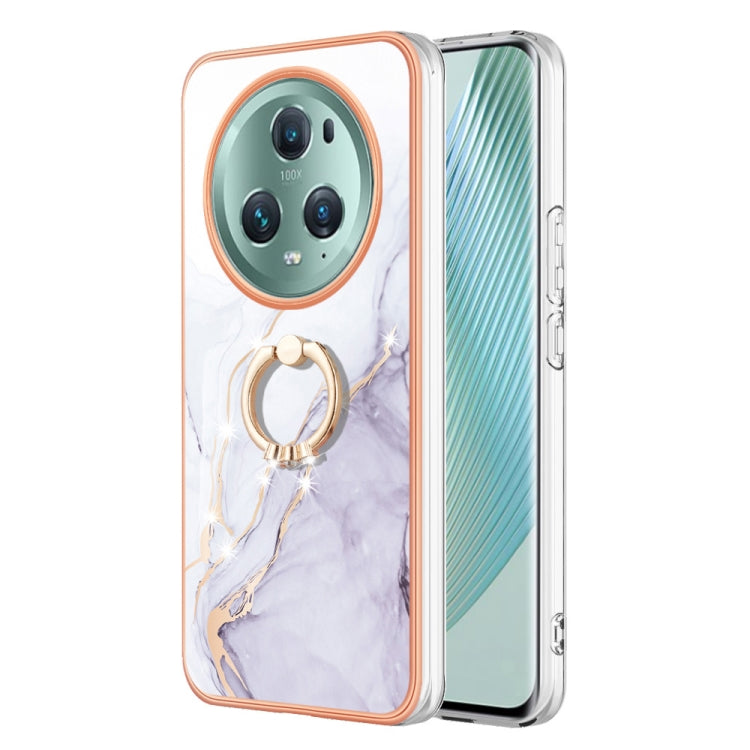 Electroplating Marble IMD TPU Phone Case with Ring Holder