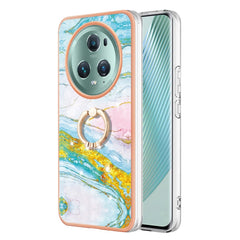 Electroplating Marble IMD TPU Phone Case with Ring Holder
