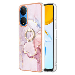 Electroplating Marble IMD TPU Phone Case with Ring Holder
