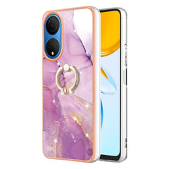 Electroplating Marble IMD TPU Phone Case with Ring Holder