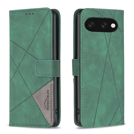 Magnetic Buckle Rhombus Texture Leather Phone Case, For Google Pixel 10a, For Google Pixel 9A, For Google Pixel 9 Pro, For Google Pixel 9