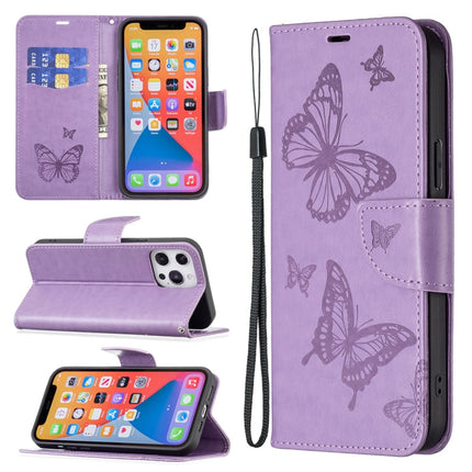 Two Butterflies Embossing Leather Phone Case, For Xiaomi Redmi 13C, For Xiaomi Redmi Note 13 Pro+ 5G, For Xiaomi Redmi Note 13 Pro 5G, For Xiaomi Redmi 12 4G
