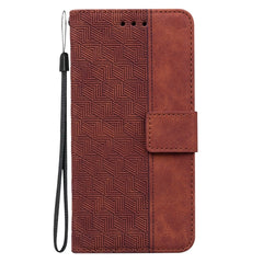 Geometric Embossed Leather Phone Case, For Infinix Hot 30 Play, For Infinix Hot 30i, For Infinix Hot 30, For Infinix Smart 7 African