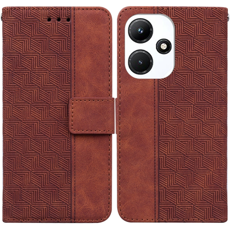 Geometric Embossed Leather Phone Case