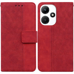 Geometric Embossed Leather Phone Case, For Infinix Hot 30 Play, For Infinix Hot 30i, For Infinix Hot 30, For Infinix Smart 7 African