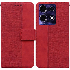 Geometric Embossed Leather Phone Case