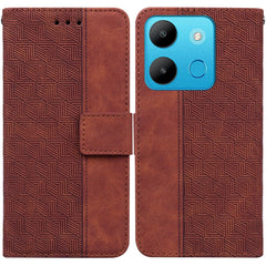 Geometric Embossed Leather Phone Case, For Infinix Hot 30 Play, For Infinix Hot 30i, For Infinix Hot 30, For Infinix Smart 7 African