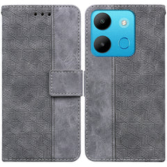 Geometric Embossed Leather Phone Case, For Infinix Hot 30 Play, For Infinix Hot 30i, For Infinix Hot 30, For Infinix Smart 7 African