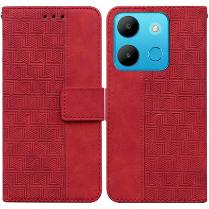 Geometric Embossed Leather Phone Case, For Infinix Hot 30 Play, For Infinix Hot 30i, For Infinix Hot 30, For Infinix Smart 7 African