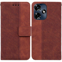 Geometric Embossed Leather Phone Case