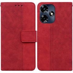 Geometric Embossed Leather Phone Case, For Infinix Hot 30 Play, For Infinix Hot 30i, For Infinix Hot 30, For Infinix Smart 7 African