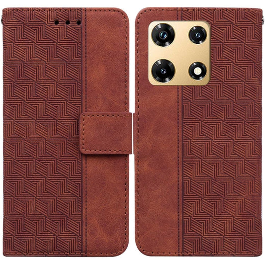 Geometric Embossed Leather Phone Case