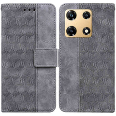 Geometric Embossed Leather Phone Case