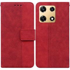 Geometric Embossed Leather Phone Case