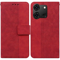 Geometric Embossed Leather Phone Case, For Infinix Note 40 Pro 5G / 40 Pro 4G, For Infinix Note 40 Pro+, For Infinix Note 40 4G, For Infinix Hot 40 / 40 Pro, For Infinix Smart 7 India / 7 Plus