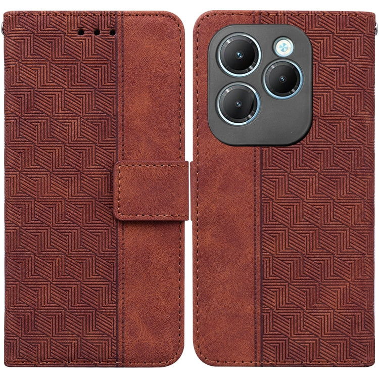 Geometric Embossed Leather Phone Case