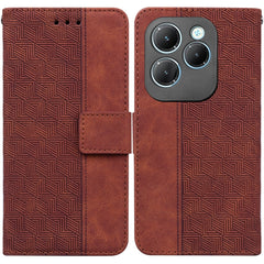 Geometric Embossed Leather Phone Case, For Infinix Note 40 Pro 5G / 40 Pro 4G, For Infinix Note 40 Pro+, For Infinix Note 40 4G, For Infinix Hot 40 / 40 Pro, For Infinix Smart 7 India / 7 Plus