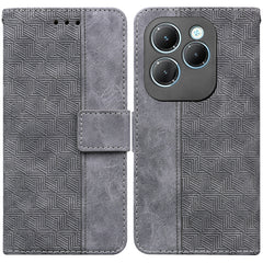 Geometric Embossed Leather Phone Case, For Infinix Note 40 Pro 5G / 40 Pro 4G, For Infinix Note 40 Pro+, For Infinix Note 40 4G, For Infinix Hot 40 / 40 Pro, For Infinix Smart 7 India / 7 Plus