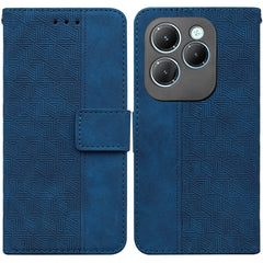 Geometric Embossed Leather Phone Case, For Infinix Note 40 Pro 5G / 40 Pro 4G, For Infinix Note 40 Pro+, For Infinix Note 40 4G, For Infinix Hot 40 / 40 Pro, For Infinix Smart 7 India / 7 Plus