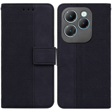 Geometric Embossed Leather Phone Case, For Infinix Note 40 4G, For Infinix Hot 40 / 40 Pro, For Infinix Smart 7 India / 7 Plus, For Infinix Smart 7 HD